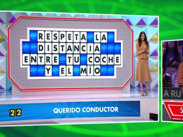 La concursante del atril rojo ha resuelto su quinto panel consecutivo.