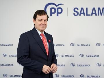 Entrevista de Europa Press en la sede del Partido Popular de Salamanca al presidente de la Junta de Castilla y Le&oacute;n Alfonso Fern&aacute;ndez Ma&ntilde;ueco LAYA/EUROPA PRESS 12/02/2026