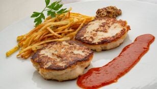 Hamburguesas de merluza y gambas con patatas fritas de Argui&ntilde;ano: Ideal para los m&aacute;s peque&ntilde;os