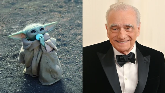Grogu y Martin Scorsese Grogu y Martin Scorsese