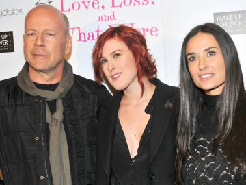 Bruce Willis, Rumer Willis y Demi Moore