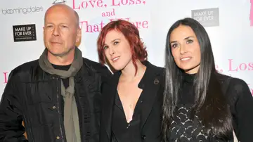 Bruce Willis, Rumer Willis y Demi Moore Bruce Willis, Rumer Willis y Demi Moore