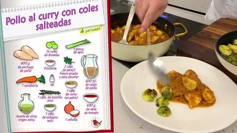 Ingredientes Pollo al curry con coles salteadas Ingredientes Pollo al curry con coles salteadas