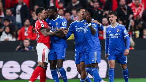 Vin&iacute;cius pide explicaciones en el Estadio da Luz