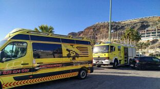 Los servicios de emergencias en el lugar del hallazgo