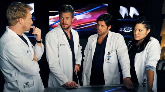 Kevin McKidd, Eric Dane, Patrick Dempsey y Sara Ram&iacute;rez en Anatom&iacute;a de Grey