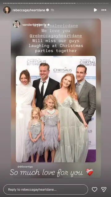 La viuda de James Van Der Beek recuerda a Eric Dane La viuda de James Van Der Beek recuerda a Eric Dane