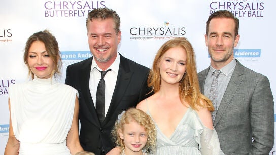 Rebecca Gayheart, Eric Dane, Kimberly Van Der Beek y James Van Der Beek en 2017