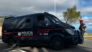 Un coche de la policía autonómica canaria Un coche de la policía autonómica canaria