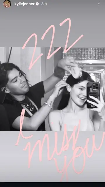 Historia de instagram de Kylie Jenner Historia de instagram de Kylie Jenner