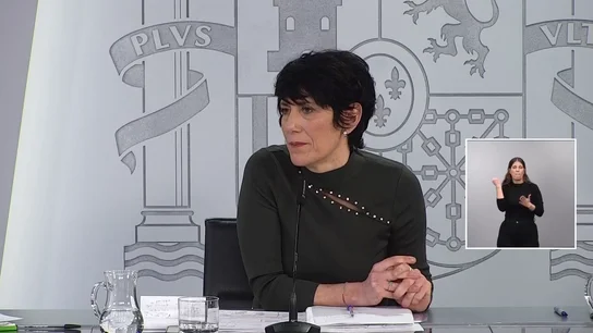 Elma Saiz en el Congreso de Ministros Elma Saiz en el Congreso de Ministros
