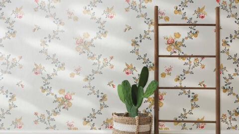 Hogar con papel pintado