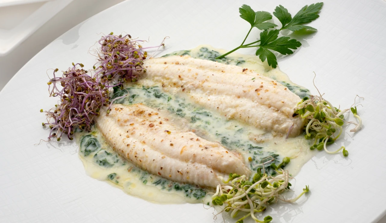 Lenguado con espinacas