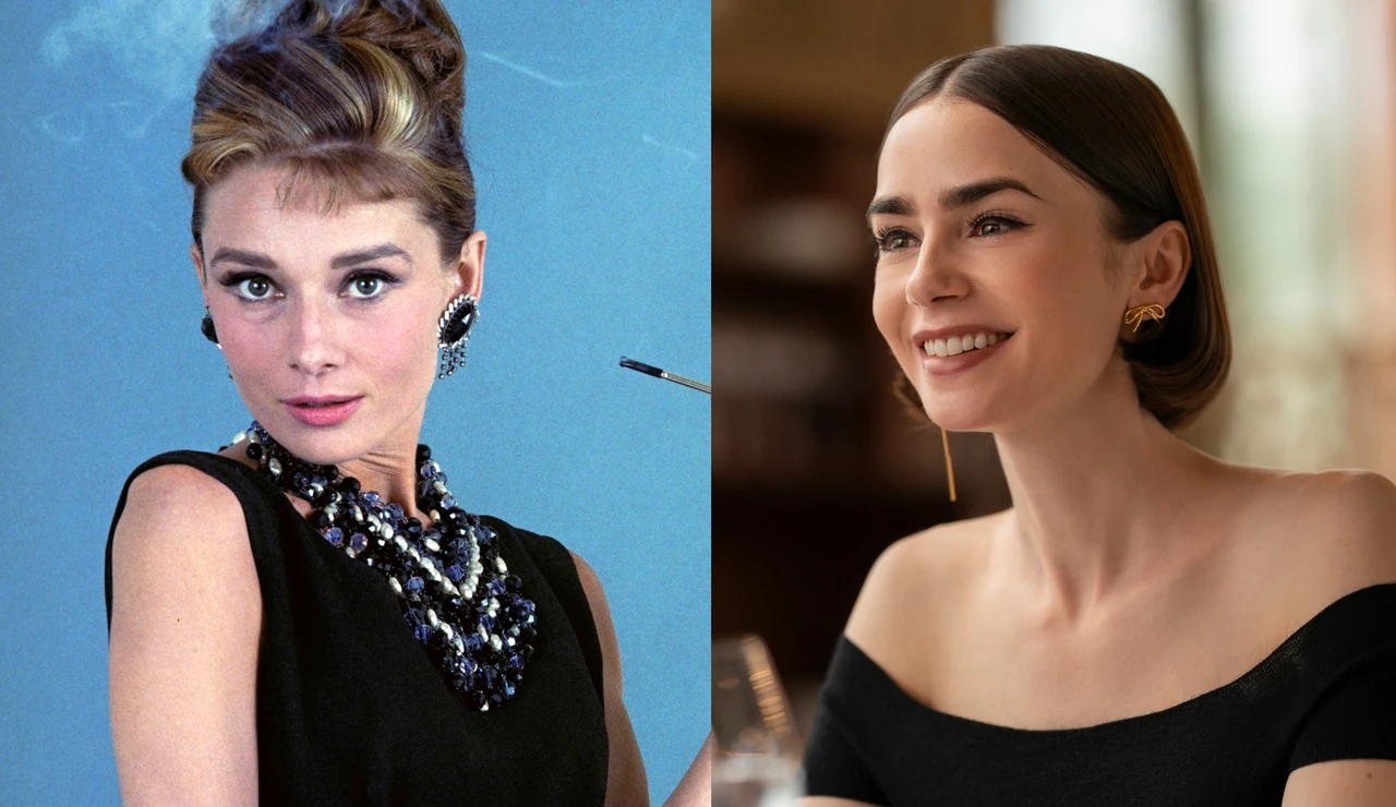 Audrey Hepburn y Lily Collins