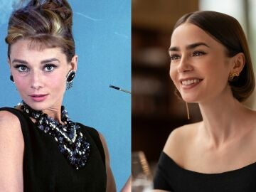 Audrey Hepburn y Lily Collins
