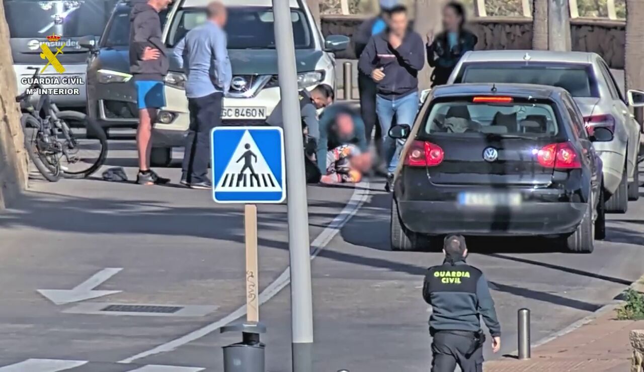 La Guardia Civil salva la vida a un ciclista en Melilla