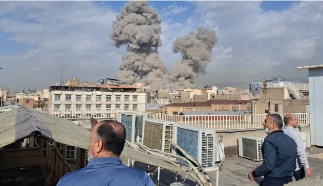 Bombardeo en Teher&aacute;n