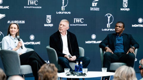 Boris Becker, en la presentaci&oacute;n de los nominados a los Premios Laureus del Deporte en Madrid