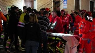 Los servicios de Emergencia trabajan en la zona del derrumbe