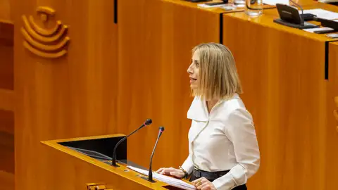 María Guardiola busca el "sí" de Vox durante el debate de investidura. María Guardiola busca el "sí" de Vox durante el debate de investidura.