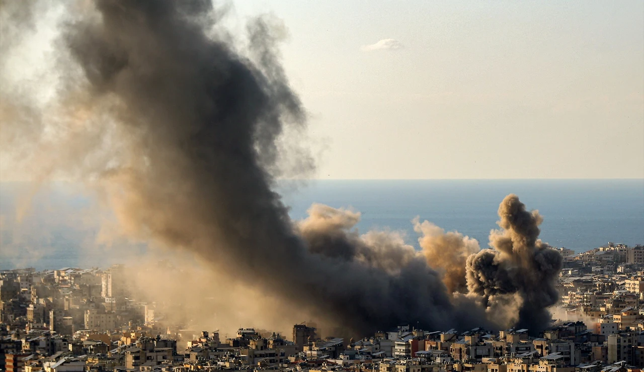Imagen de los bombardeos en El Líbano