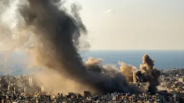 Imagen de los bombardeos en El Líbano Imagen de los bombardeos en El Líbano
