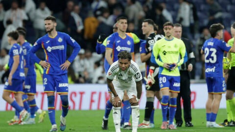 Rodrygo, tras el final del partido ante el Getafe