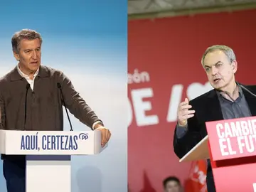 Feijóo y Zapatero en la campaña para las elecciones de Castilla y León Feijóo y Zapatero en la campaña para las elecciones de Castilla y León