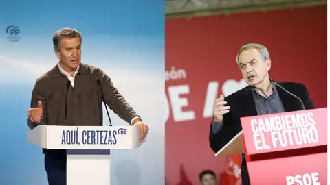 Feijóo y Zapatero en la campaña para las elecciones de Castilla y León Feijóo y Zapatero en la campaña para las elecciones de Castilla y León