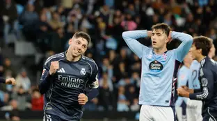 Valverde celebra su gol ante el Celta de Vigo en Balaídos Valverde celebra su gol ante el Celta de Vigo en Balaídos