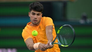 Alcaraz en su debut en Indian Wells