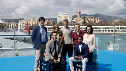 El equipo de Viaje al país de los blancos en el Festival de Málaga El equipo de Viaje al país de los blancos en el Festival de Málaga