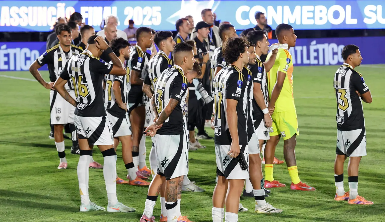 Los jugadores del Atlético Mineiro en una foto de archivo