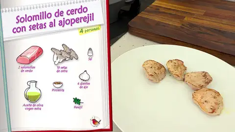 Ingredientes Solomillo de cerdo con setas al ajoperejil Ingredientes Solomillo de cerdo con setas al ajoperejil