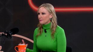 Periodista espa&ntilde;ola que pregunta a Trump.