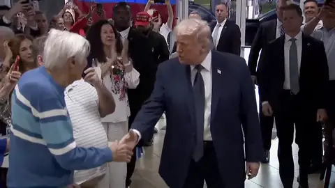 Donald Trump en 'El Arepazo' Donald Trump en 'El Arepazo'