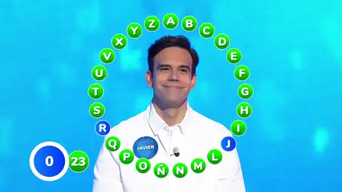 Javier, lanzado al bote en El Rosco tras firmar 23 aciertos sólo en la primera vuelta Javier, lanzado al bote en El Rosco tras firmar 23 aciertos sólo en la primera vuelta