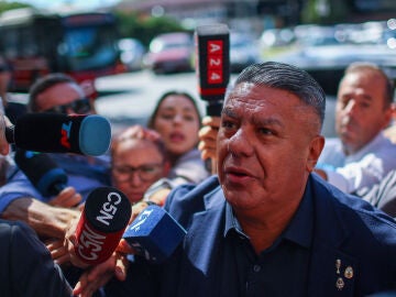 Claudio Tapia, a su llega a un juzgado de Buenos Aires