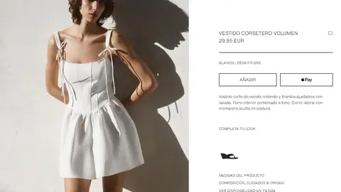 Vestido corsetero volumen Vestido corsetero volumen