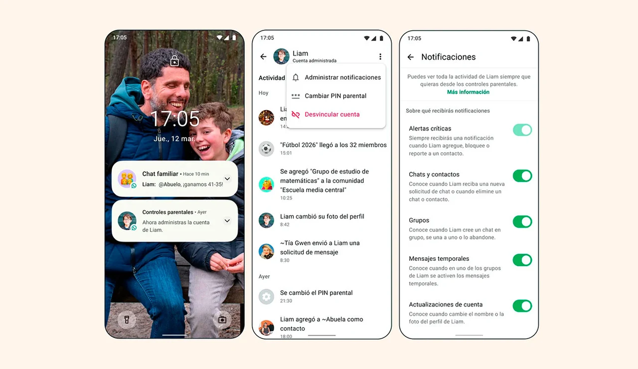 Las cuentas administradas de WhatsApp