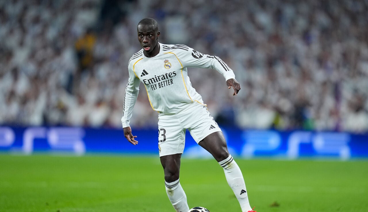 Ferland Mendy, en el partido ante el Manchester City