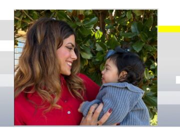 La peque&ntilde;a Laura con su t&iacute;a, que le ha donado parte de su h&iacute;gado