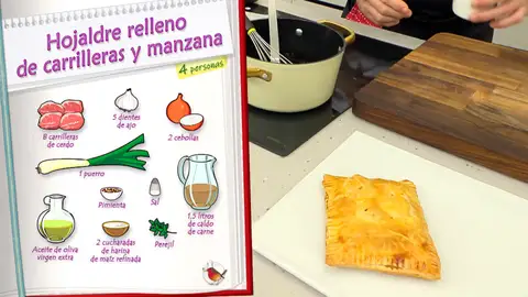 Ingredientes Hojaldre relleno de carrilleras y manzana Ingredientes Hojaldre relleno de carrilleras y manzana