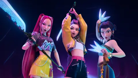 Escena de Las guerreras del K-pop Escena de Las guerreras del K-pop