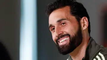 Arbeloa en sala de prensa Arbeloa en sala de prensa