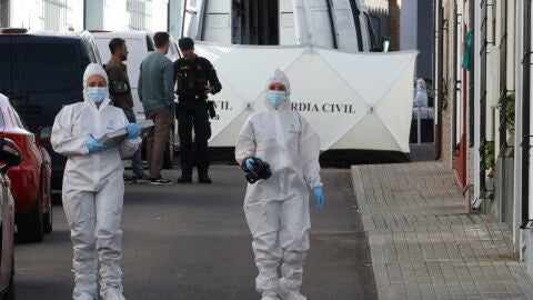 La Guardia Civil en Hornachos (Badajoz) 