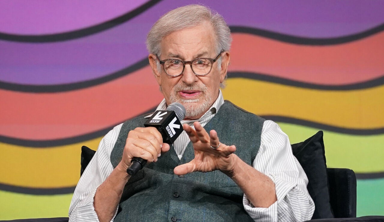 Steven Spielberg en una conferencia de prensa del festival SXSW