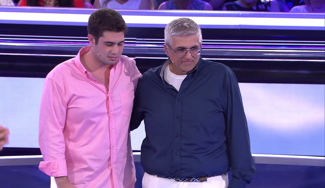 Andoni padre e hijo, concursantes de Atrapa un millón