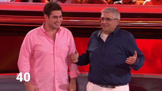 Andoni padre e hijo, concursantes de Atrapa un millón