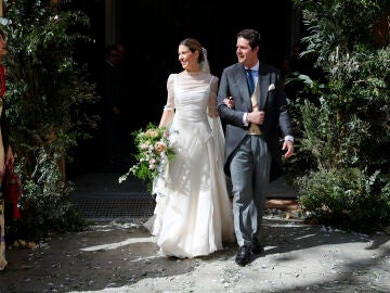 Luis Domecq y Myriam Gonzalo el d&iacute;a de su boda